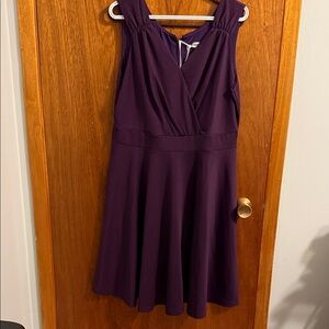 Grace Karin Deep Purple Sleeveless Dress